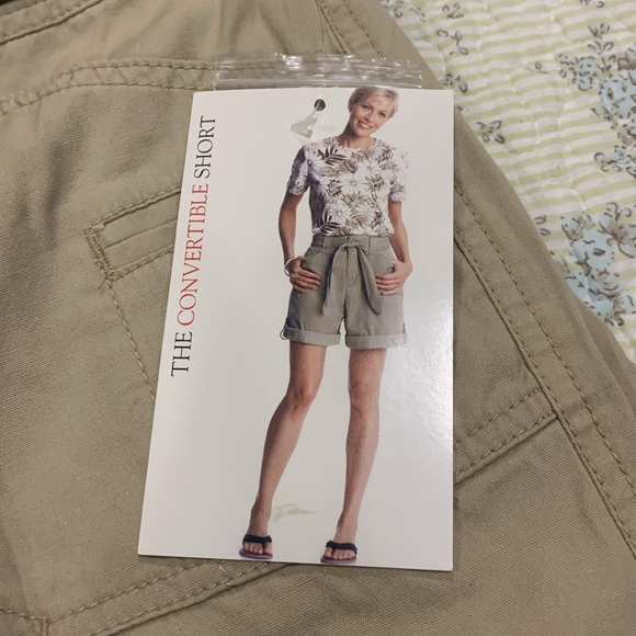 White Stag Convertible Shorts NEW Sz 6 Women’s Khaki Mid thigh or Bermuda style - Picture 3 of 11